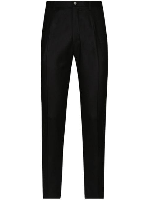 flannel tailored trousers by DOLCE&GABBANA