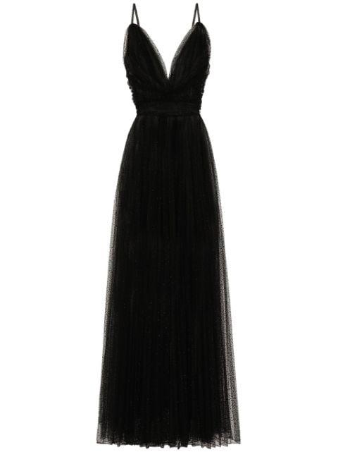 flocked tulle gown by DOLCE&GABBANA