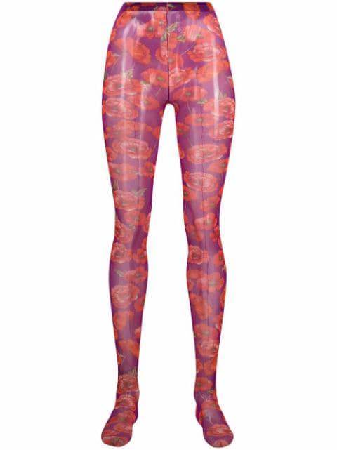 floral-design leggings by DOLCE&GABBANA