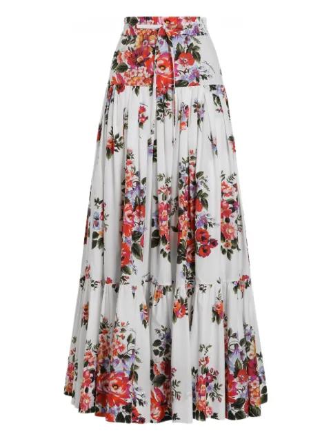 floral drawstring skirt by DOLCE&GABBANA