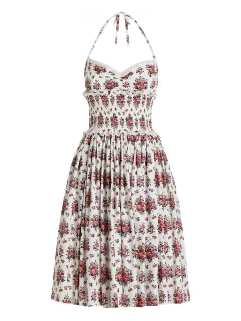 floral halterneck mini dress by DOLCE&GABBANA