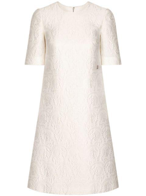 floral-jacquard midi dress by DOLCE&GABBANA