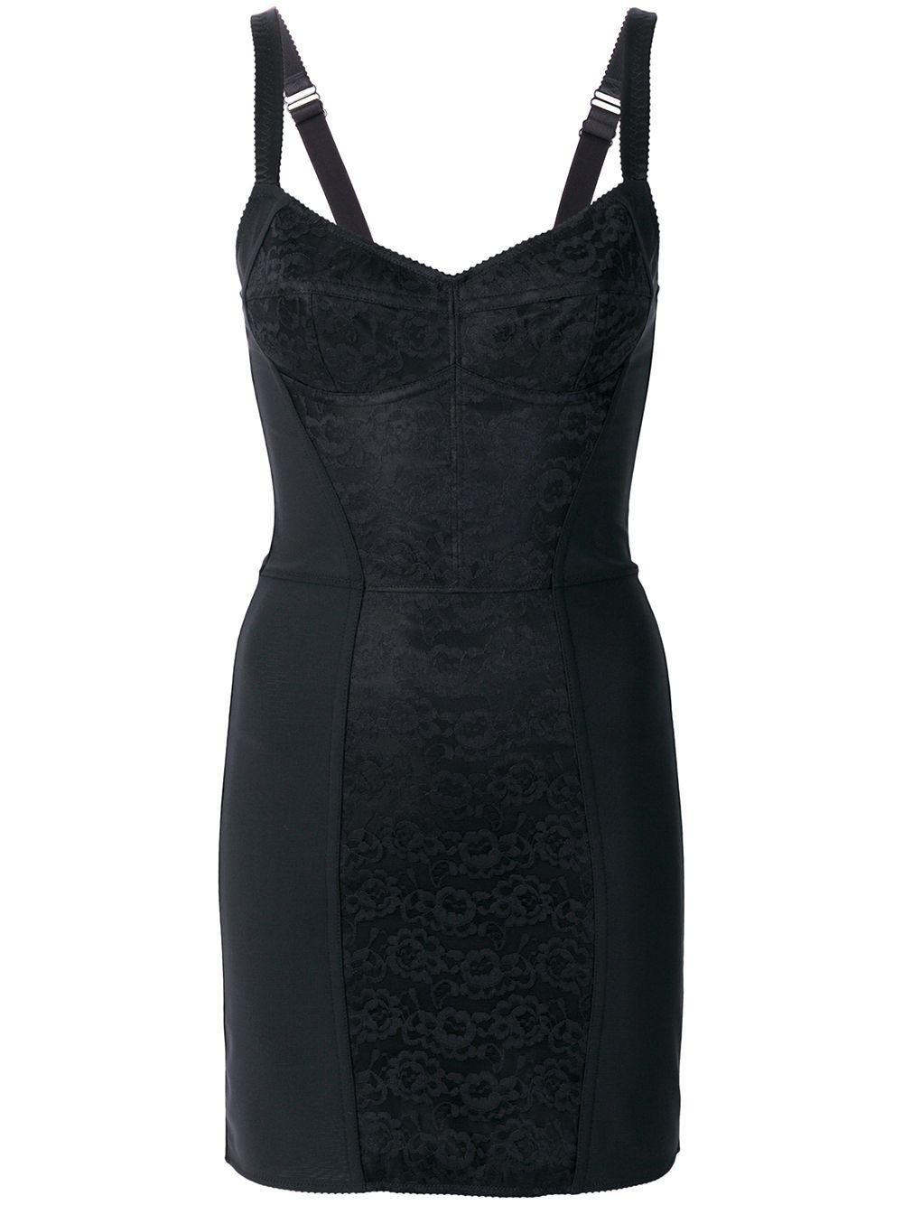 floral-lace corset slip dress by DOLCE&GABBANA