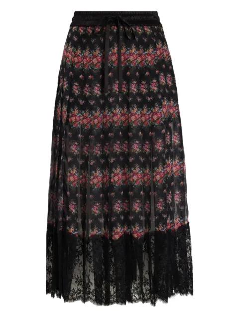 floral lace midi skirt by DOLCE&GABBANA