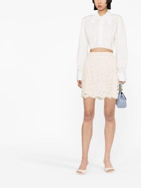 floral-lace miniskirt by DOLCE&GABBANA