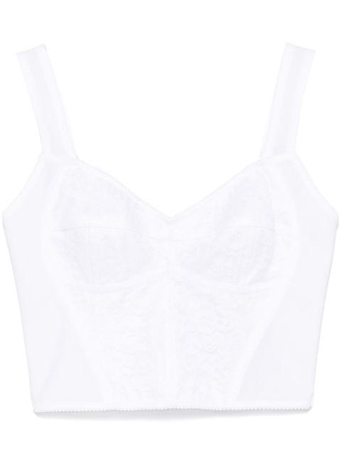 floral-lace top by DOLCE&GABBANA