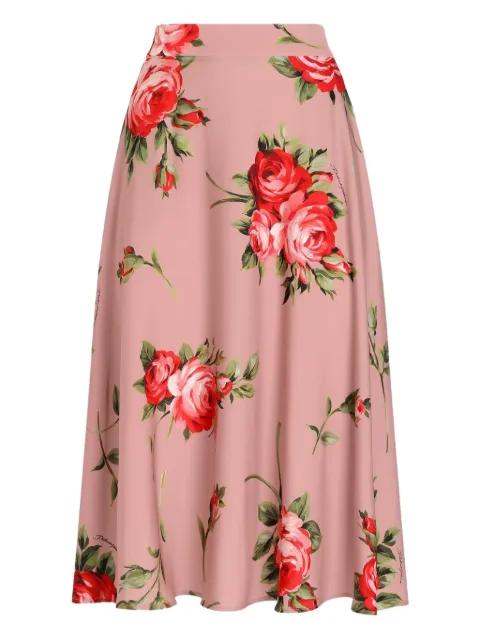 floral midi skirt by DOLCE&GABBANA
