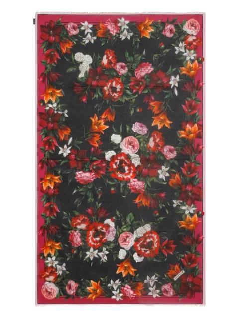floral-print beach towel by DOLCE&GABBANA