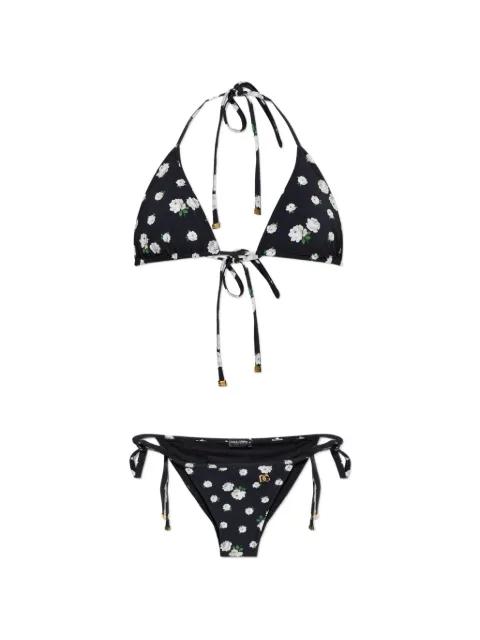 floral-print bikini by DOLCE&GABBANA
