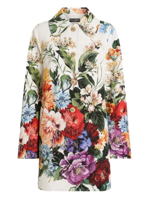 floral-print coat by DOLCE&GABBANA