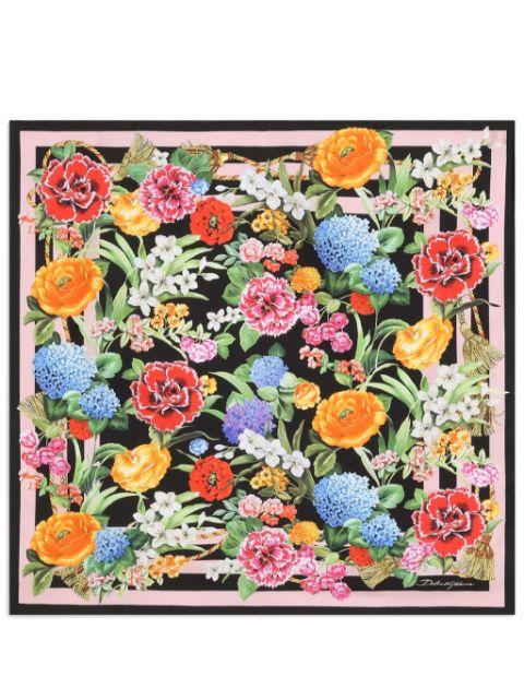 floral-print foulard by DOLCE&GABBANA