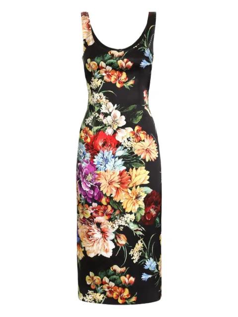 floral-print midi dress by DOLCE&GABBANA