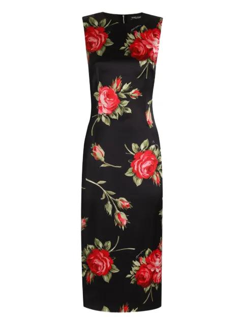 floral-print midi dress by DOLCE&GABBANA