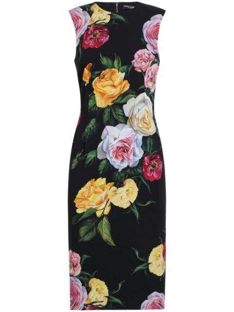 floral-print midi dress by DOLCE&GABBANA