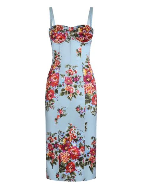 floral-print midi dress by DOLCE&GABBANA