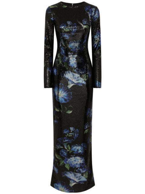 floral-print sequinned gown by DOLCE&GABBANA