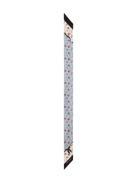 floral-print silk neckerchief by DOLCE&GABBANA