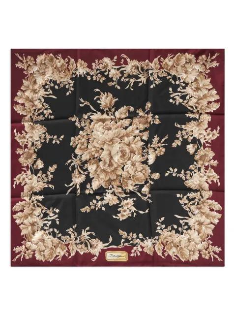 floral-print silk scarf by DOLCE&GABBANA