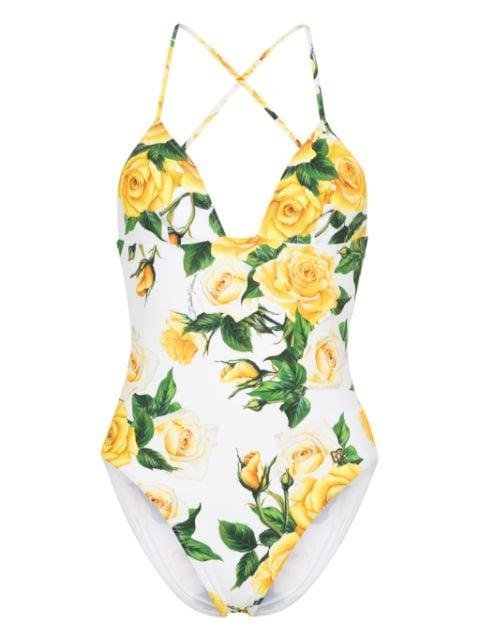 floral-print swimsuit by DOLCE&GABBANA