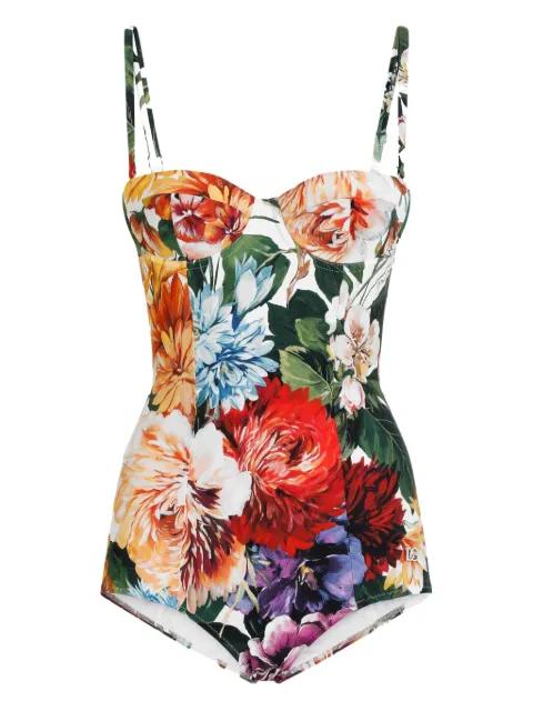 floral-print swimsuit by DOLCE&GABBANA