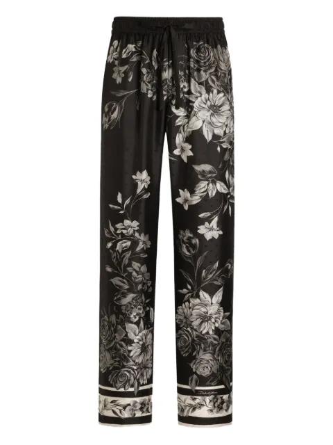 floral-print trousers by DOLCE&GABBANA