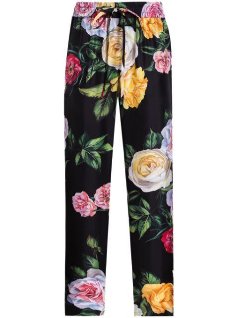 floral-print trousers by DOLCE&GABBANA