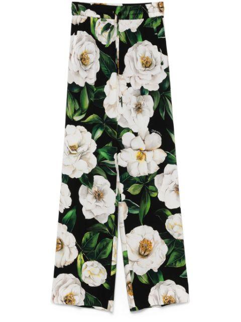 floral-print trousers by DOLCE&GABBANA