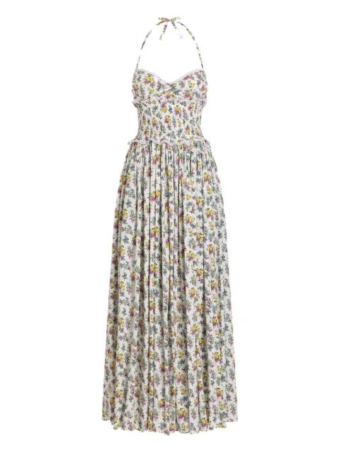floral ruffled maxi dress by DOLCE&GABBANA