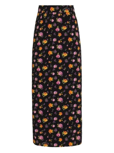 floral slit midi skirt by DOLCE&GABBANA
