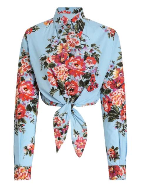floral tie top by DOLCE&GABBANA
