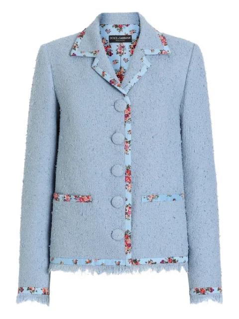 floral-trim jacket by DOLCE&GABBANA
