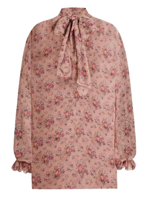 flower bouquets-print blouse by DOLCE&GABBANA