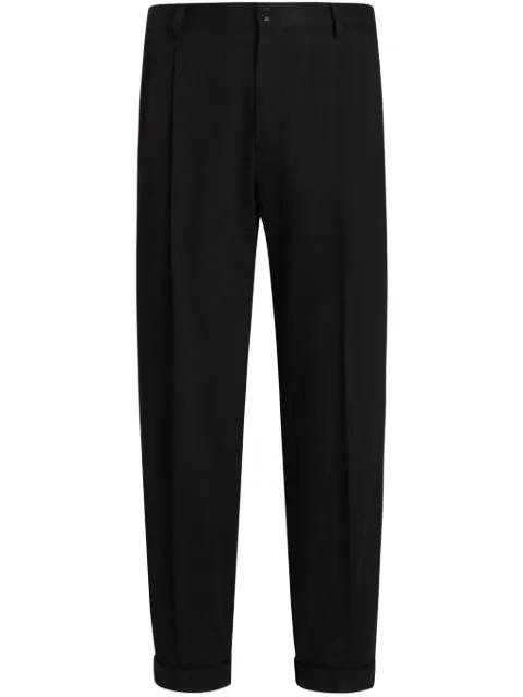 folded-edge trousers by DOLCE&GABBANA