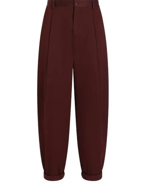 folded-edge trousers by DOLCE&GABBANA