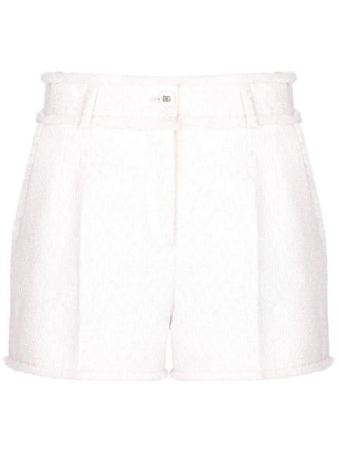 frayed detailing tailored shorts by DOLCE&GABBANA