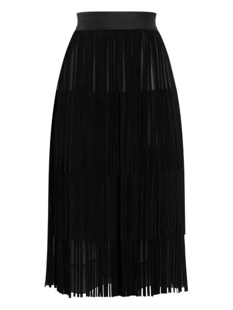 fringed organza skirt by DOLCE&GABBANA