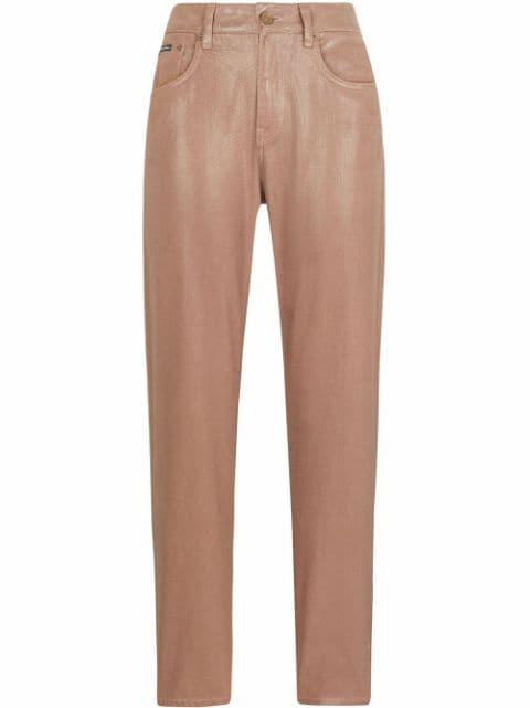frosted boyfriend jeans by DOLCE&GABBANA