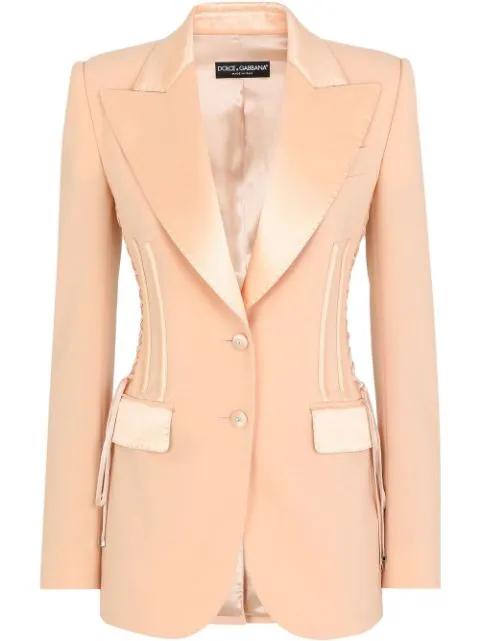 gabardine single-breasted blazer by DOLCE&GABBANA