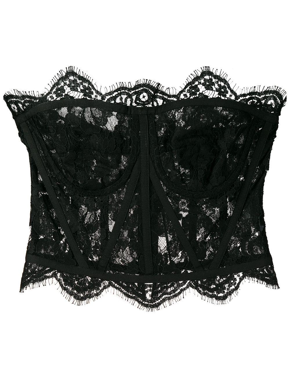 galloon-lace bustier top by DOLCE&GABBANA