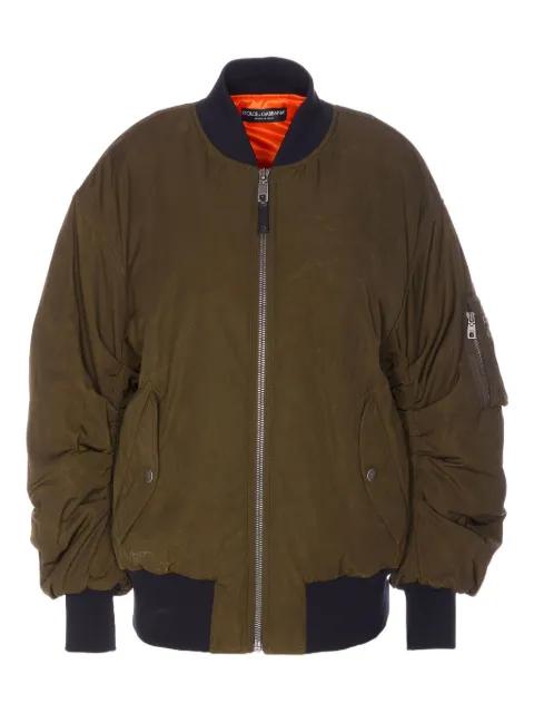 gathered-detail bomber jacket by DOLCE&GABBANA