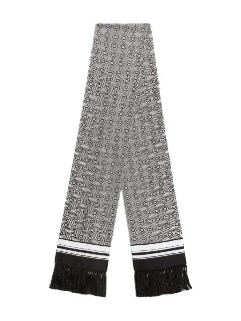 geometric-pattern fringed scarf by DOLCE&GABBANA