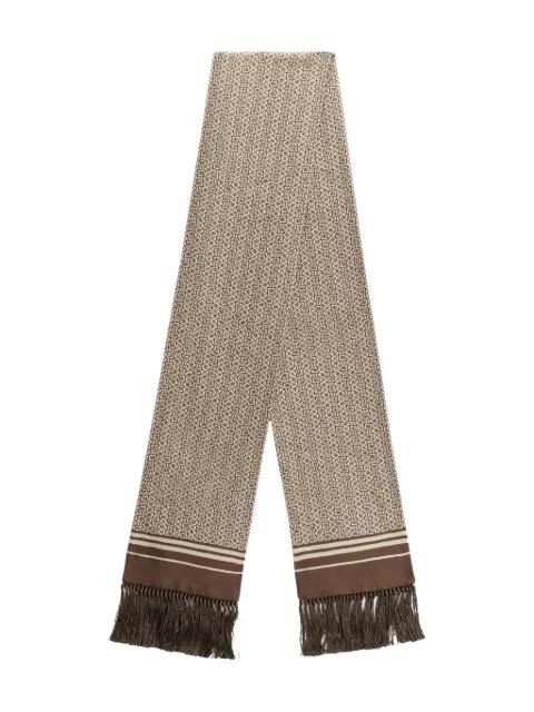 geometric-pattern fringed scarf by DOLCE&GABBANA