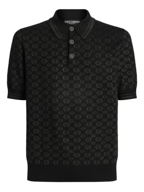 geometric-pattern polo shirt by DOLCE&GABBANA