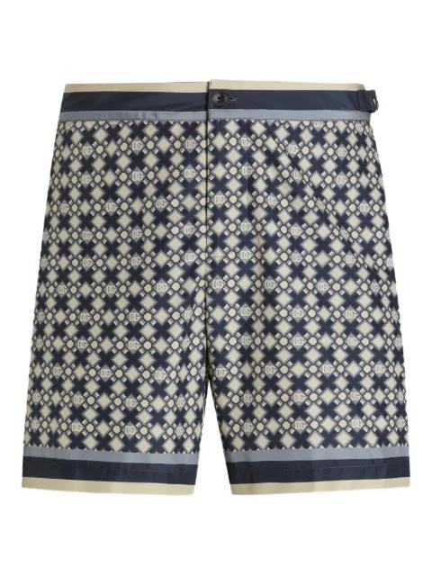 geometric-pattern swim shorts by DOLCE&GABBANA
