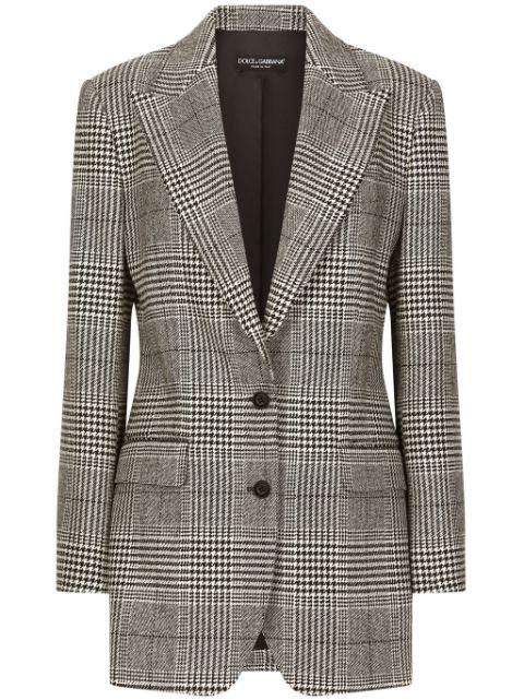 glen-plaid blazer by DOLCE&GABBANA