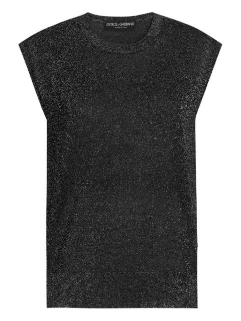 glitter-effect vest by DOLCE&GABBANA