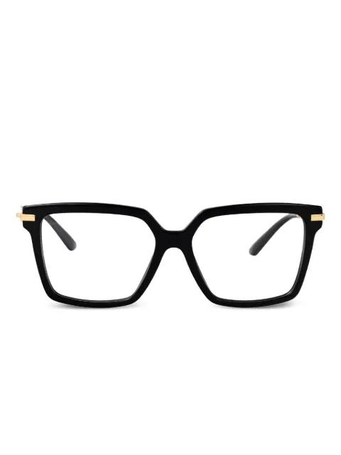 gold-detail square glasses by DOLCE&GABBANA