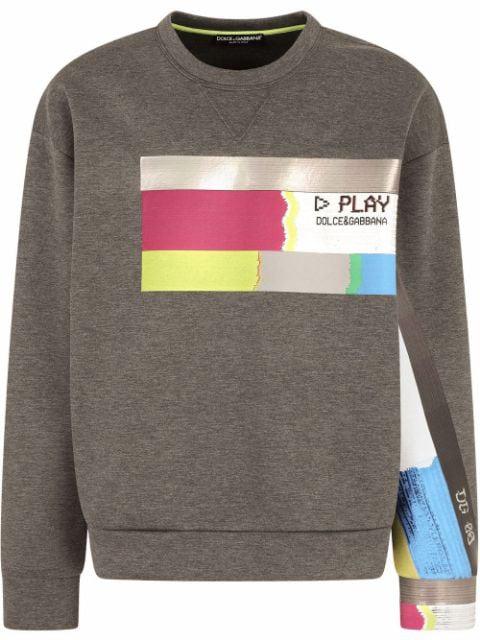 graphic-print cotton sweatshirt by DOLCE&GABBANA