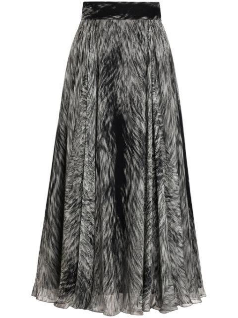 graphic-print midi skirt by DOLCE&GABBANA
