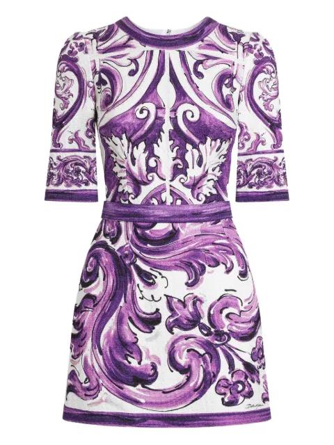 graphic-print mini dress by DOLCE&GABBANA
